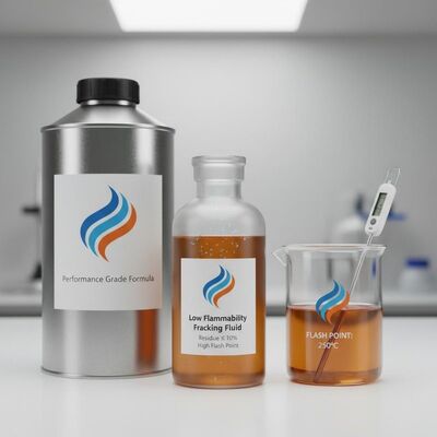 Produits chimiques de fracturation hydraulique à faible inflammabilité présentant des résidus ne dépassant pas 10 % et un point d'éclair élevé pour la performance